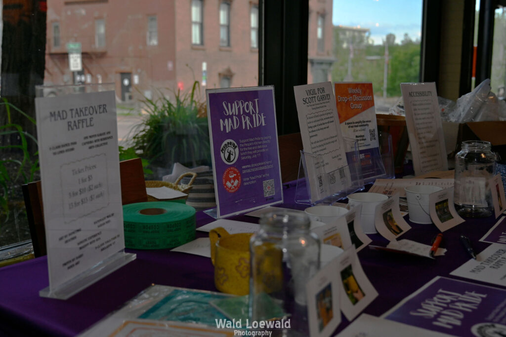 Materials on the MadFreedom Advocates table